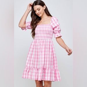 Pink Gingham Barbie Dress